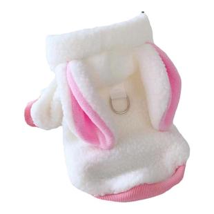 泰迪秋天衣服贵宾比熊小型犬宠物猫咪秋冬季可爱兔子装加绒两脚衣