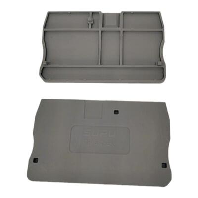 现货SUPU速普配TP6平方一进一出接线端板/挡板TP6-2-GY-EA灰色