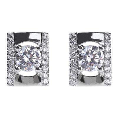 LUXTA纯银镶钻潮牌耳钉