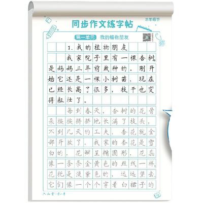 六品堂同步作文练字贴小学生专用