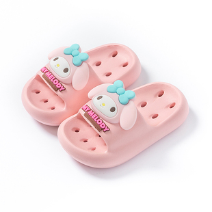 美乐蒂三丽鸥儿童拖鞋洗澡室内浴室防水女童凉拖鞋库洛米夏季沙滩