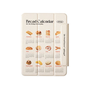 原创面包日历适用ipadpro2021保护壳20平板mini6保护套air4/5磁吸