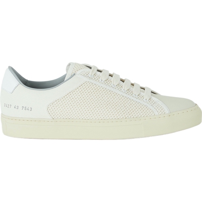 COMMON PROJECTS男士皮革织物棉质帆布运动鞋