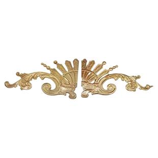 欧式304不锈钢钛金色凤翔花别墅豪宅庭院外大门头装饰配件焊接花