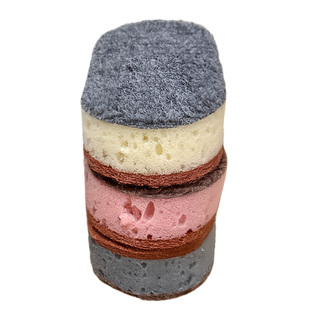 加厚高密度彩色洗碗海绵刷三支装不沾油锅刷双面厨房洗碗擦百洁布