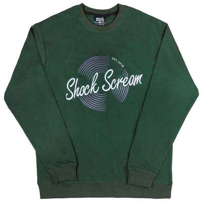 SHOCKSCREAM黑胶唱片毛圈卫衣