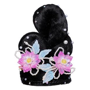 汉服头饰假发组合古装儿童唐风古典舞民族发髻舞蹈敦煌发饰古风女