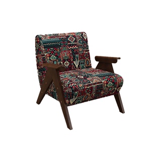 法式复古风实木咖啡厅奶茶店民宿休息区桌椅卡座洽谈接待沙发组合