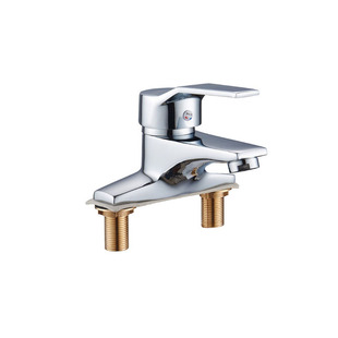 全铜双孔龙头洗脸盆洗手盆家用面盆台盆卫生间浴室冷热水龙头