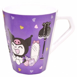 可爱卡通儿童洗漱口杯食品级密胺带把喝水杯宝宝牛奶杯防摔把手杯