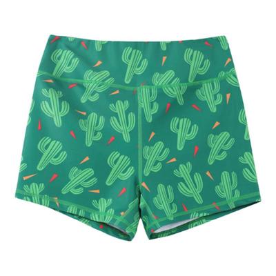 BromoSt仙人掌印花弹力短裤