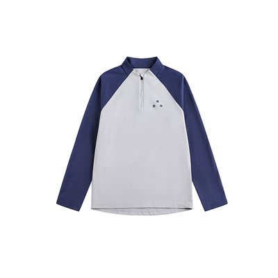 户外半拉链长袖T恤吸湿排汗上衣