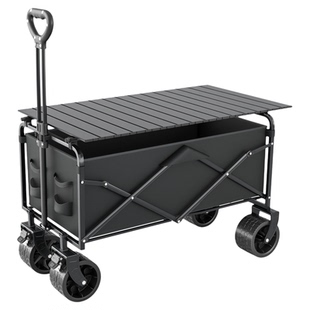 户外露营车可折叠手推车大号旅行野营拖车儿童可躺摆摊便携小拉车