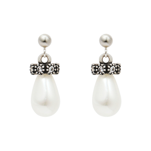 NARCII星光露珠耳钉小众925银珍珠气质耳环耳夹通勤耳饰新年礼物