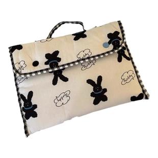 韩国小众博主平板电脑包ipad包可爱兔子笔记本便携收纳包内胆包