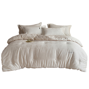 35%李官奇大豆纤维天丝棉提花高端轻奢加厚保暖单双人子母被芯