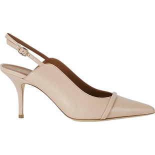 【折扣】Malone Souliers 女皮革露跟小猫跟高跟鞋单鞋