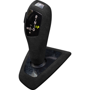 适用宝马3系5系x3档把头老改新X6x56gt320LI530内饰改装饰翻毛皮