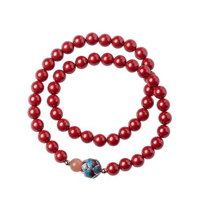 本命年转运红色朱砂手串