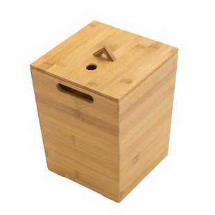 茶水桶废水桶小号原木竹家用茶台排水桶茶叶垃圾桶茶桶茶渣桶