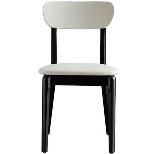 全友家居2025新款现代简约客厅家用餐椅实木脚吃饭靠背椅子家具