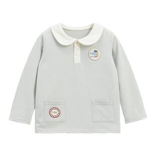whitewheat儿童2025秋季新款上衣女童休闲polo衫男宝百搭纯棉外套