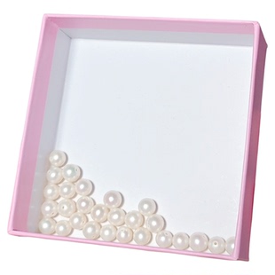 天然淡水诸暨迷你小米珠圆形有带大孔正品diy手项链散珠散粒珍珠