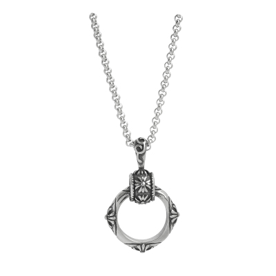 ROADLATIVE复古戒指吊坠钛钢项链