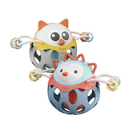 五星玩具婴幼儿抚触球触觉感知触感手抓球类抓握感统训练扣洞洞球