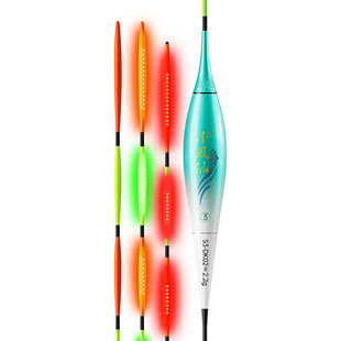 小凤仙316小加粗橄榄尾夜光漂咬钩变色浮漂LED鱼漂硬尾高灵敏醒目