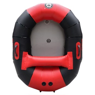 速澜橡皮艇加厚硬底充气皮划艇路亚便携折叠耐磨钓鱼气垫蜗牛船