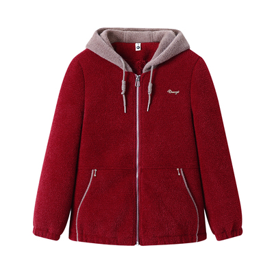 洋气妈妈冬装加绒加厚呢子短外套