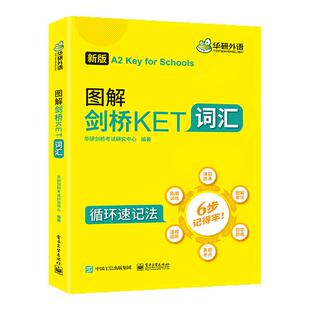 华研外语2026改革青少版 图解剑桥KET核心词汇高频词汇单词训练书 2000个官方考纲词汇 小学英语三四年级剑桥通用五级考试教材书籍