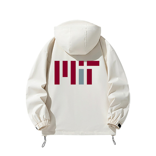 美国名校麻省理工MIT大学纪念外套男女校服留学生连帽拉链夹克