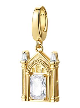 范琦×哈利波特联名charms厄里斯魔镜挂坠吊坠diy手链项链925银女