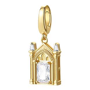 范琦×哈利波特联名charms厄里斯魔镜挂坠吊坠diy手链项链925银女