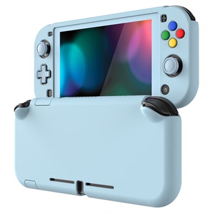 PlayVital派唯酱适用于Switchlite保护壳天际蓝平底硬壳配钢化膜