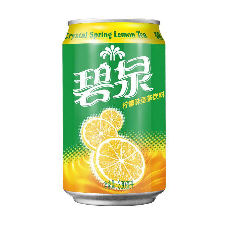 屈臣氏碧泉柠檬茶饮品330ml罐装整箱国产港式果味红茶饮料包邮