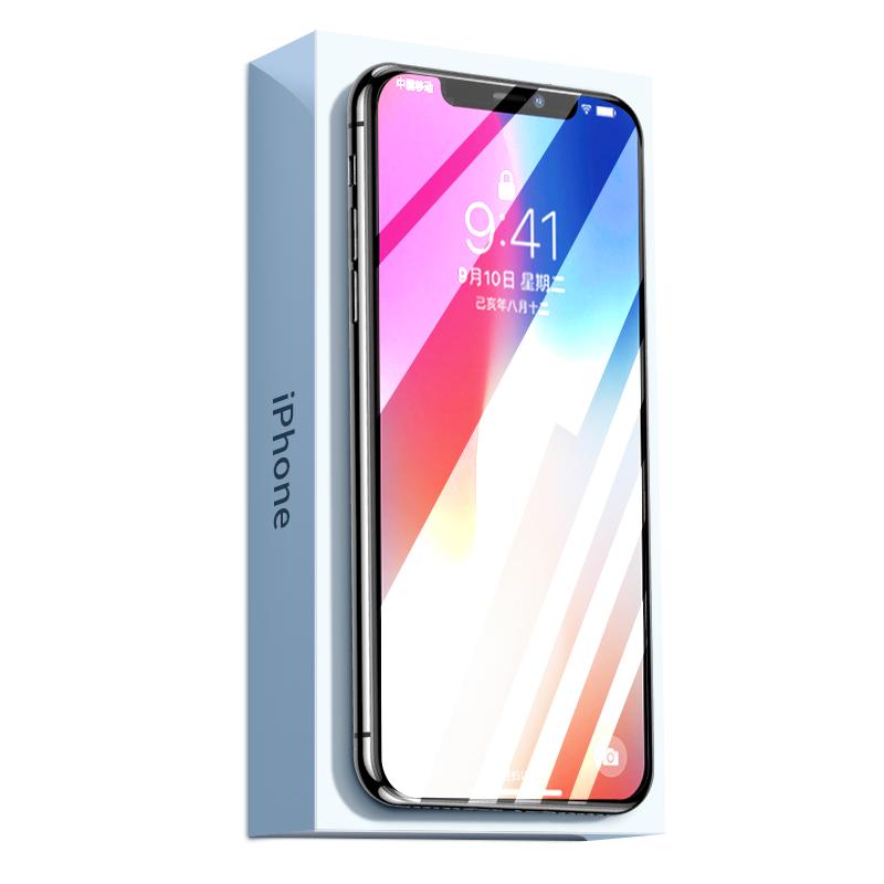 适用苹果x钢化膜iphone11手机膜xsmaxxr13proxs1412promax保护pm防窥膜ippor贴膜rx指纹曲面高清全屏防偷窥