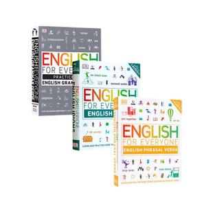 【自营】英文原版 DK新视觉 人人学英语 动词短语/词汇/习语 4册 English for Everyone Phrasal Verbs/Grammar英语综合训练参考书