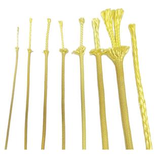 凯夫拉芳纶高温绳防火阻燃耐300度防烫绳隔热绝缘芳纶绳50米/卷