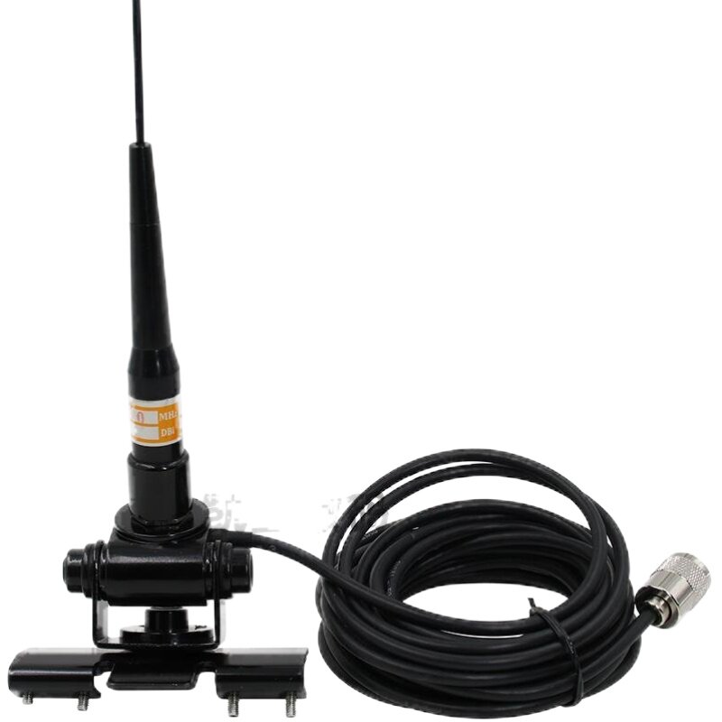 车载对讲机天线高增益全频段电台天线夹边馈线套装车载台通用苗子