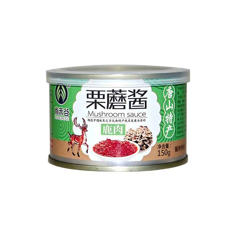 尚禾谷栗蘑酱鹿肉拌饭酱有栗有蘑下饭酱迁西特产拌面酱罐装150g