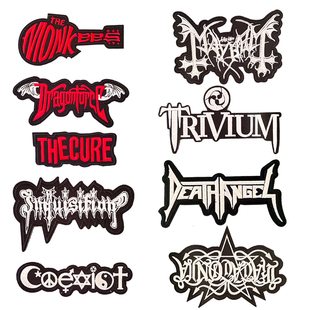背胶  朋克摇滚乐队刺绣布贴 风格黑暗 重金属  硬核 衣服补丁贴