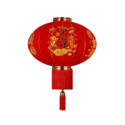 新款大红灯笼过年大门植绒红灯笼