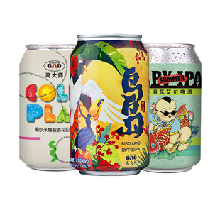 高大师精酿啤酒鸟岛双倍三倍浑浊IPA果味生鲜组合装500ml21.5P