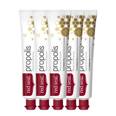 新西兰红印蜂胶牙膏5支装