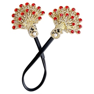 2025新款孔雀开屏盘发神器后脑勺头饰优雅扭扭夹妈妈丸子头发夹女