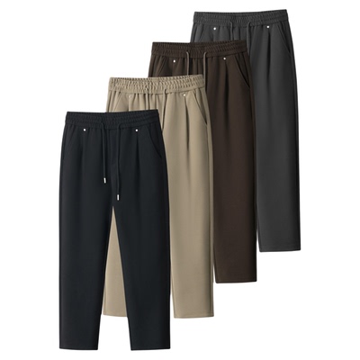 铆钉设计长裤休闲裤男士秋季新款