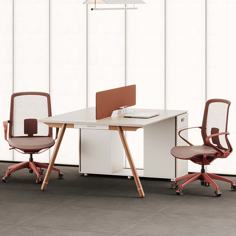 职员办公桌简约现代2二人位两人双人面对面对坐工位员工桌椅组合